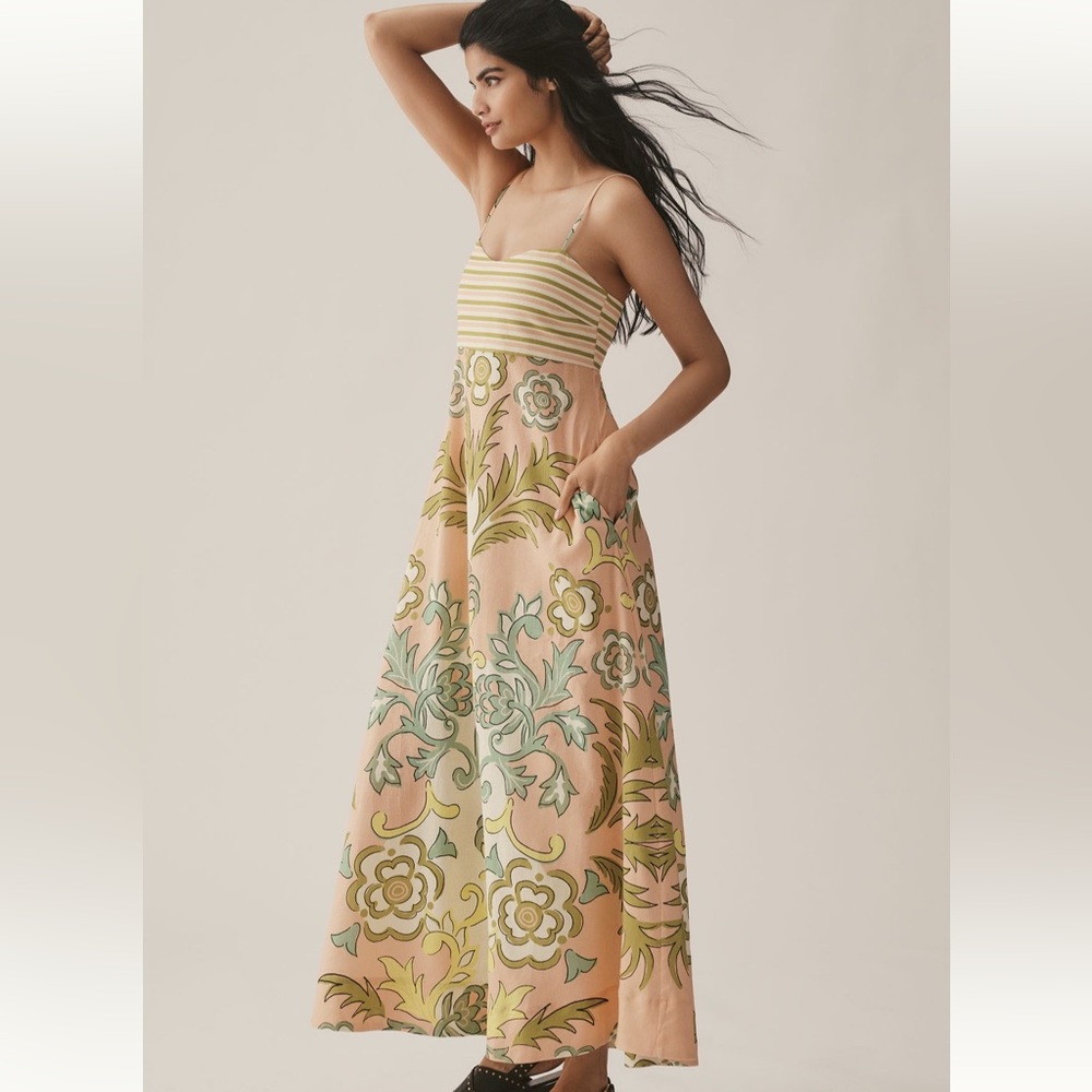 NWT - La Maise Studio Lucia Linen Blend
Maxi Dress